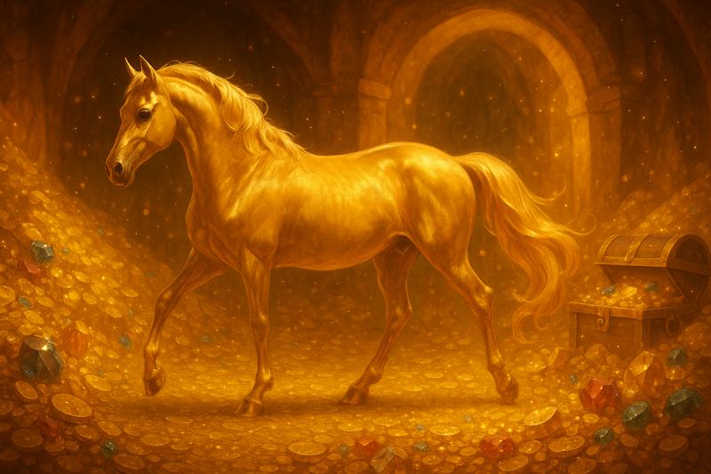 말을 선물로 받거나 집으로 들어오는 꿈 - 기회와 명예