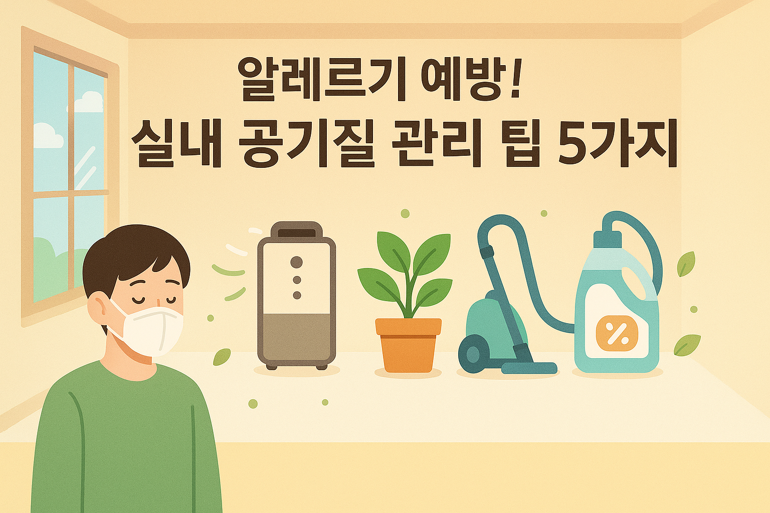 알레르기와 호흡기 예방과 실내 공기질 관리팁