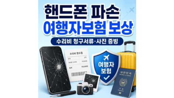 핸드폰-파손-여행자보험-보상-수리비-청구서류-사진-증빙