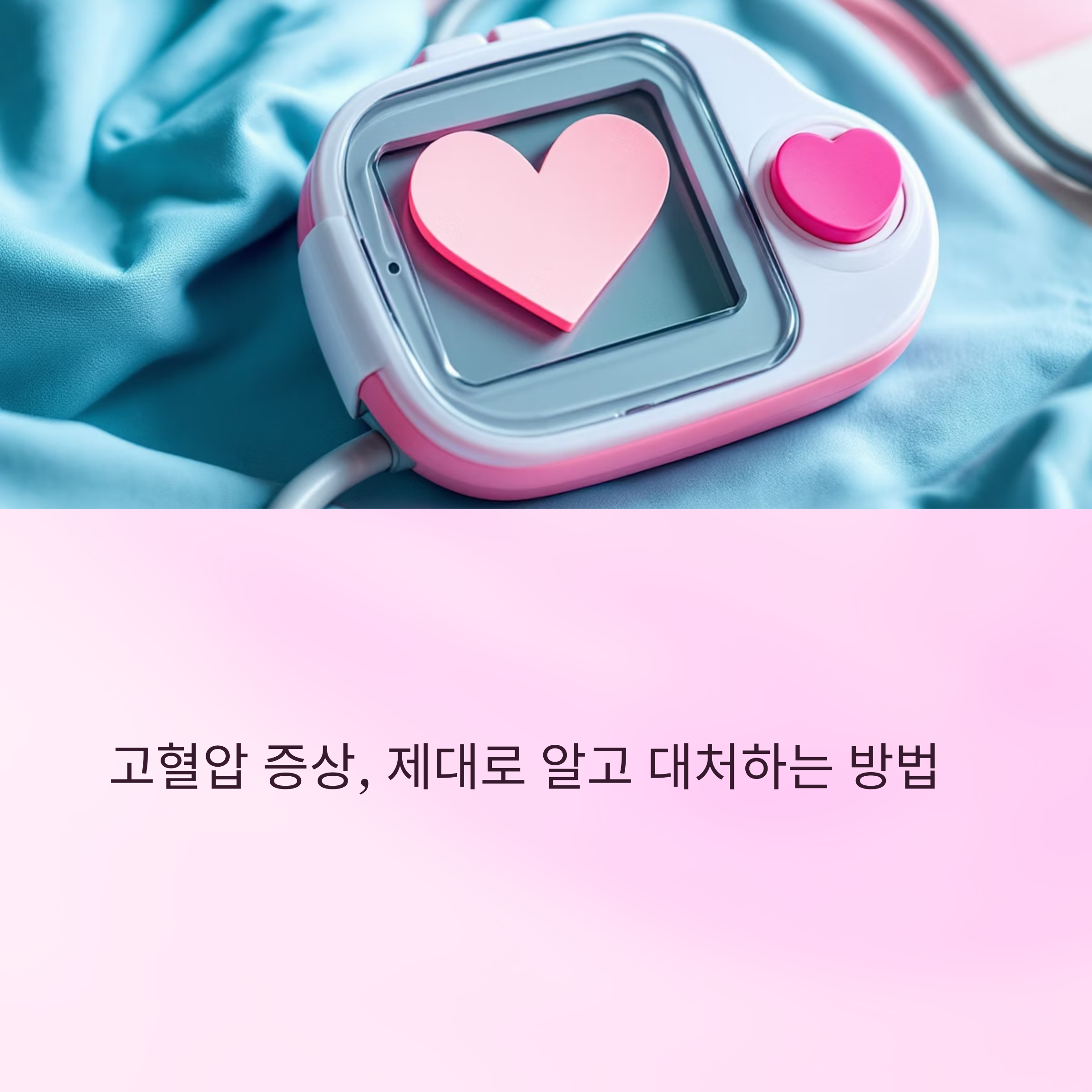 고혈압 증상 대처법