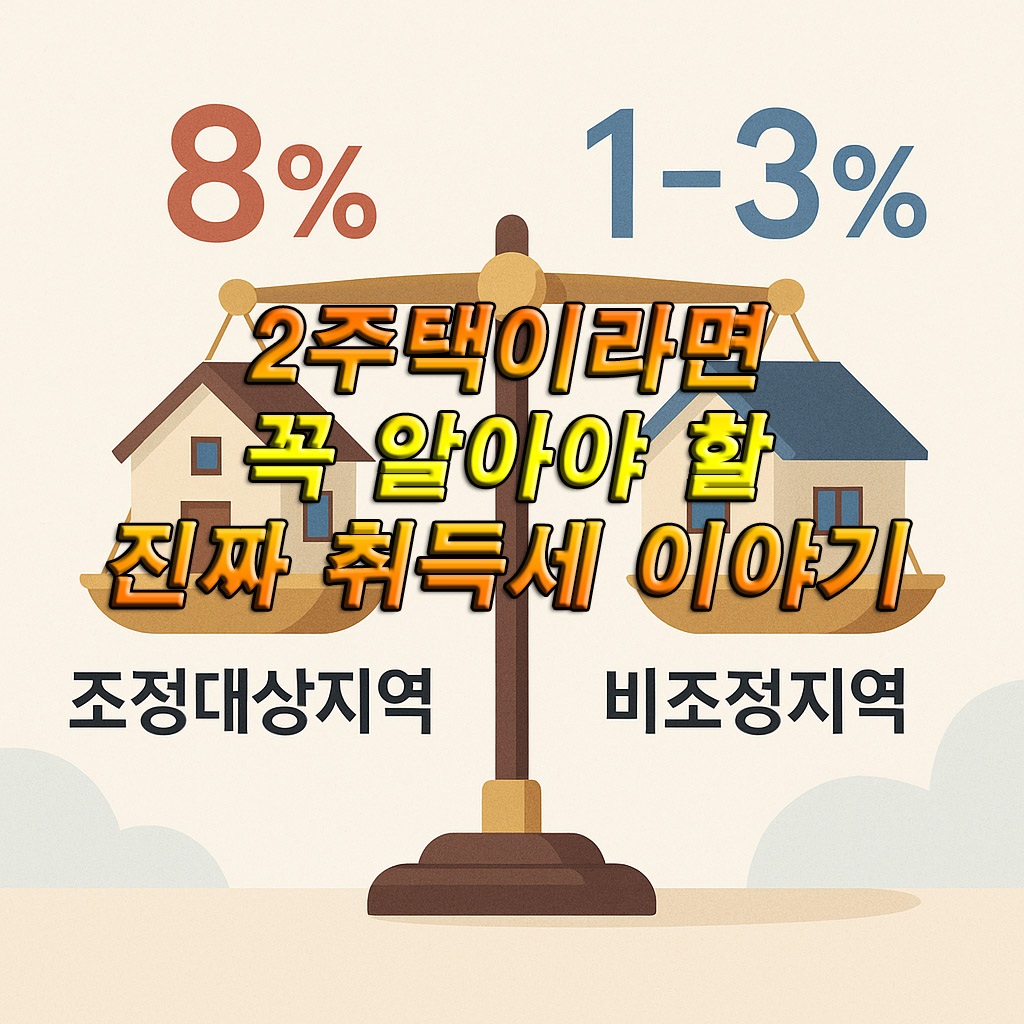 2주택이라면 꼭 알아야 할 진짜 취득세 이야기!