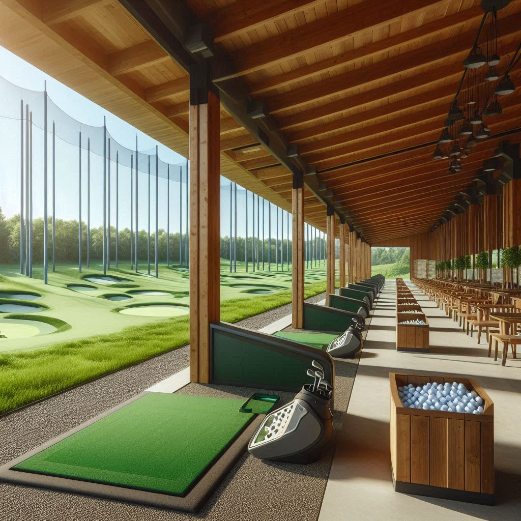 실외골프연습장 배경