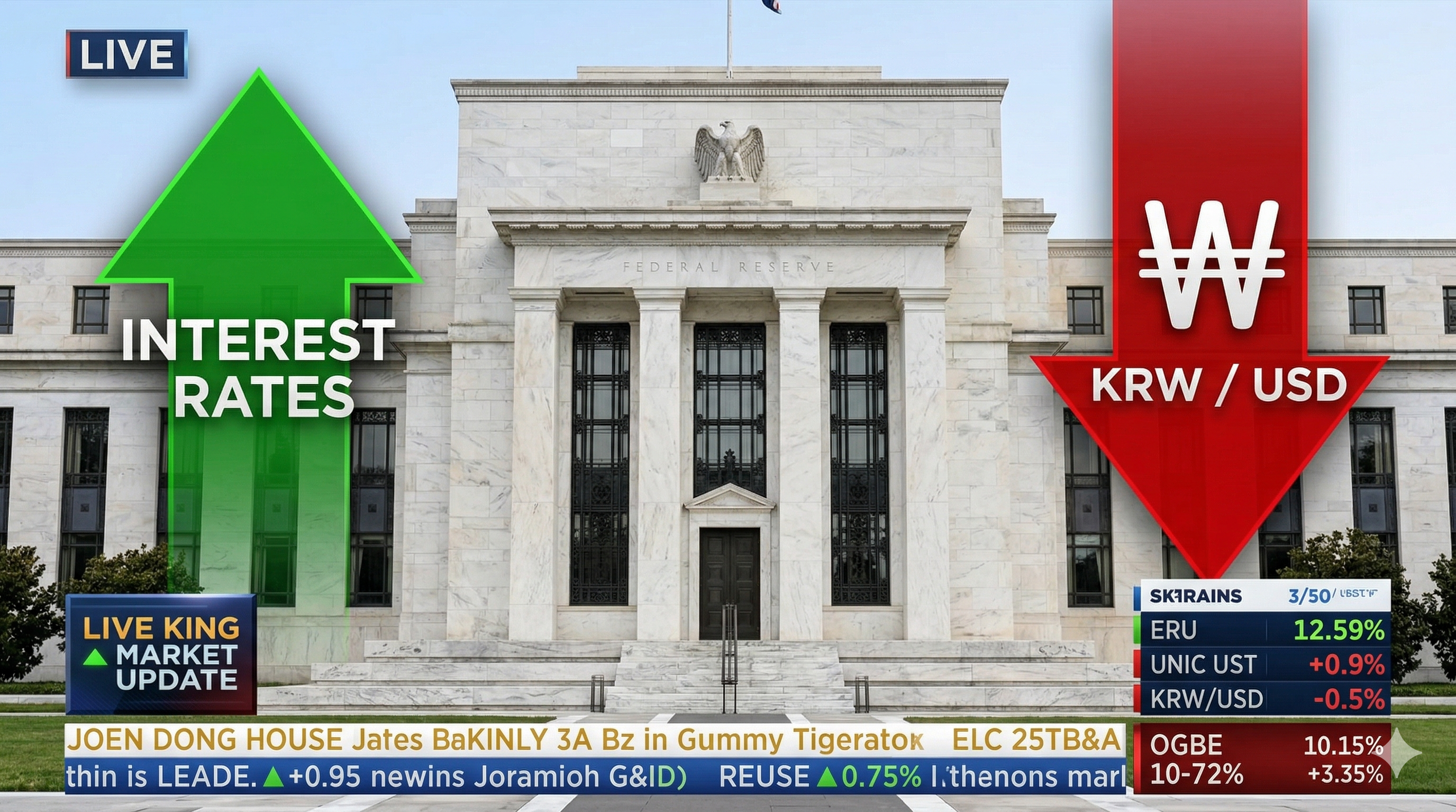 미국 연준의 고금리 정책과 한국 원화 가치 하락의 상관관계