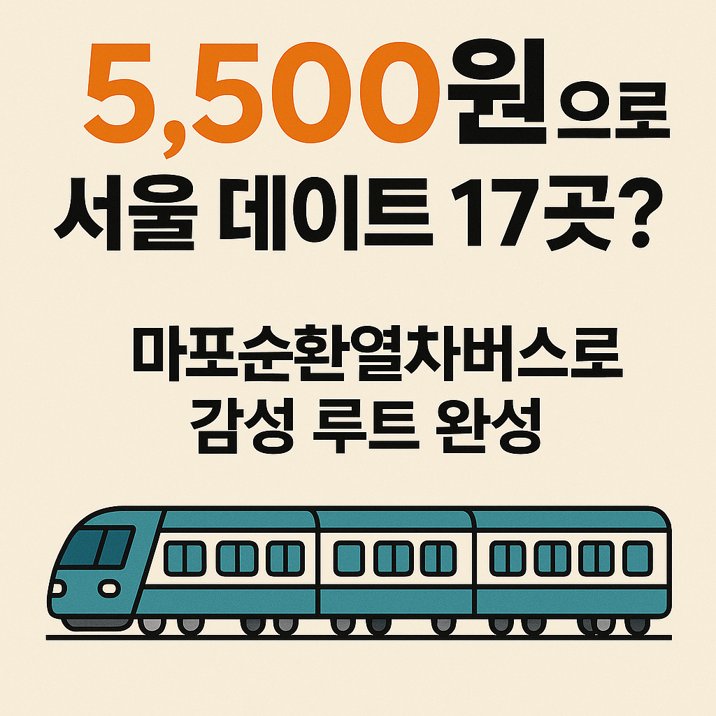 서울 마포 데이트 마포순환열차