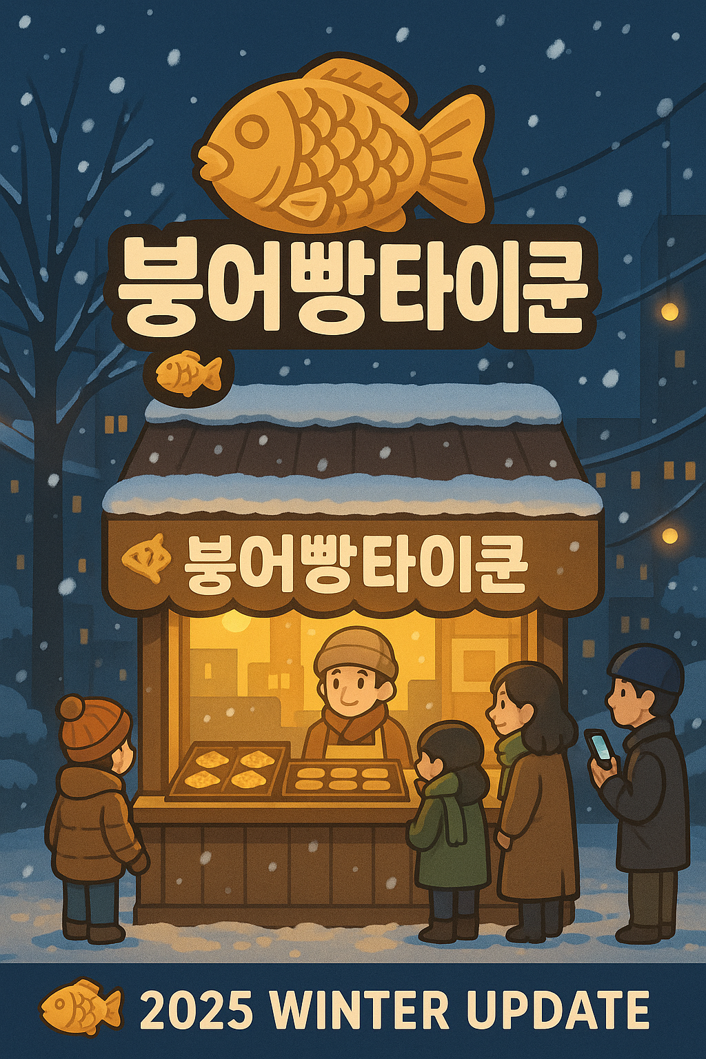 2030 직장인들의 겨울 힐링게임, 붕어빵타이쿤