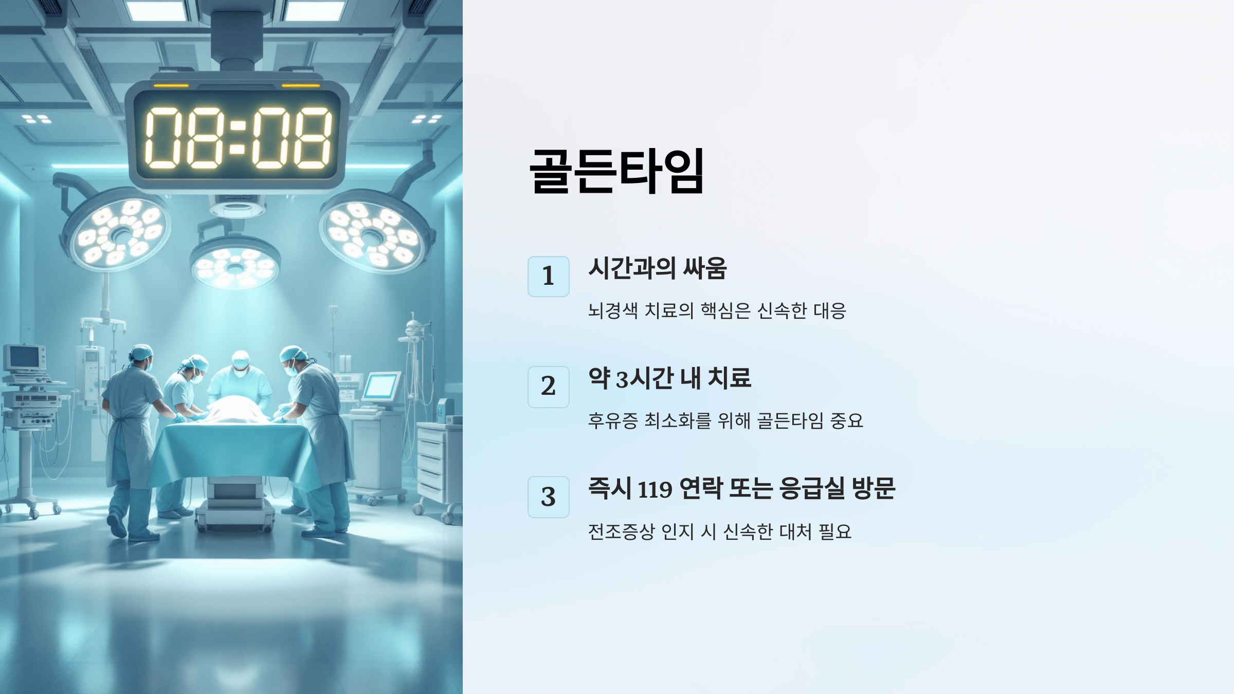 뇌경색과 관련된 사진입니다.