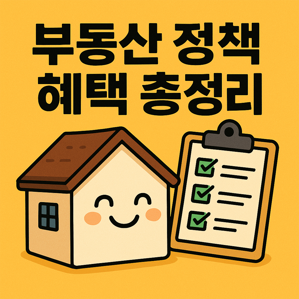 부동산 정책 혜택 총정리