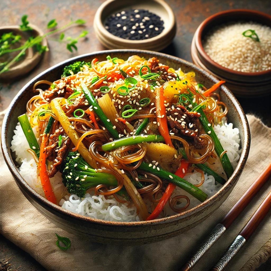 남은 잡채 잡채밥