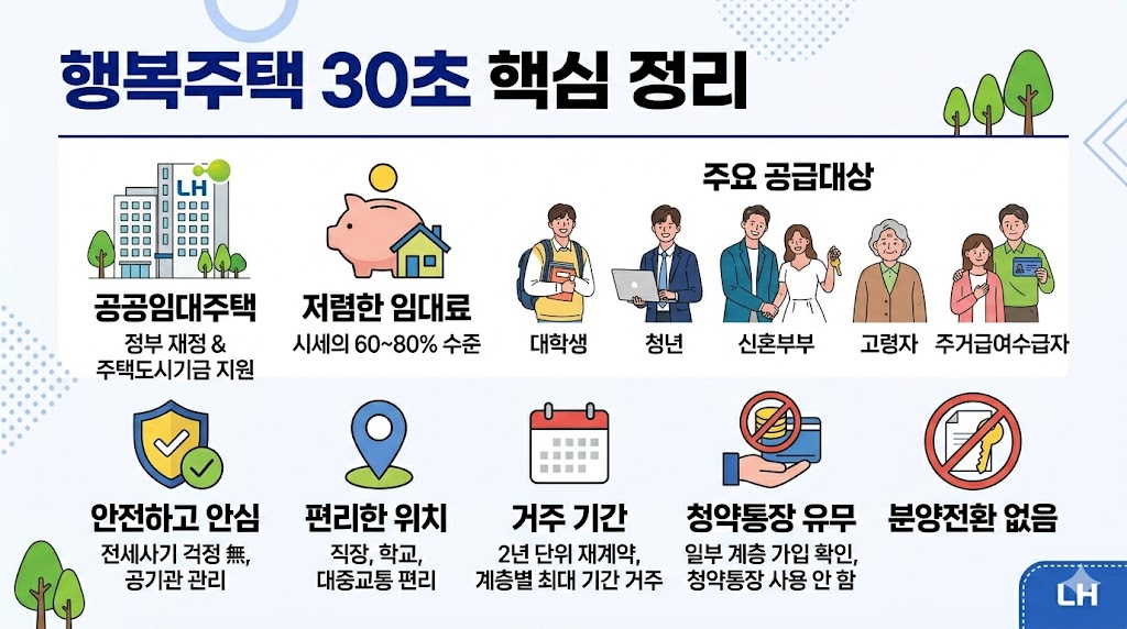 행복주택이 뭔지 30초 정리