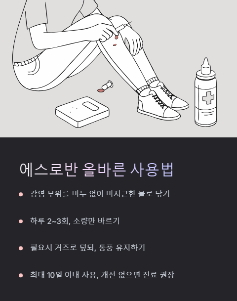 에스로반 올바른 사용법