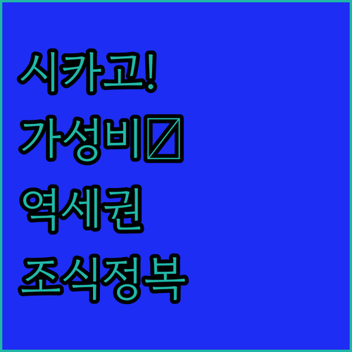 시카고 자유여행 호텔 선택 가이드 가..