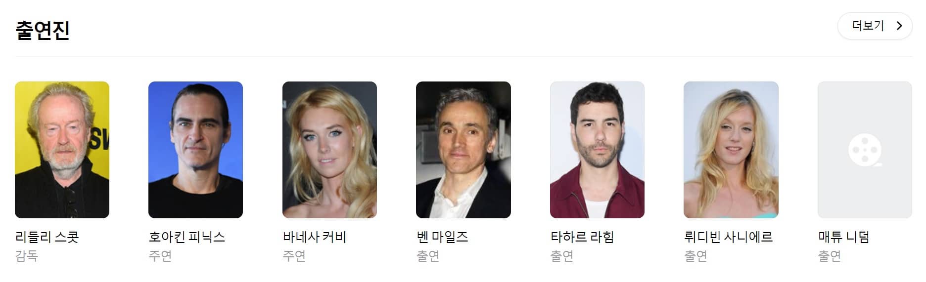 영화 출연진