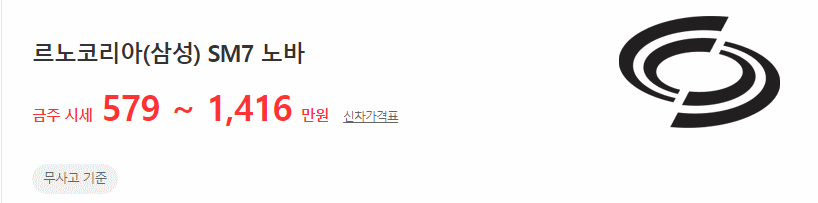 SM7 노바 중고차