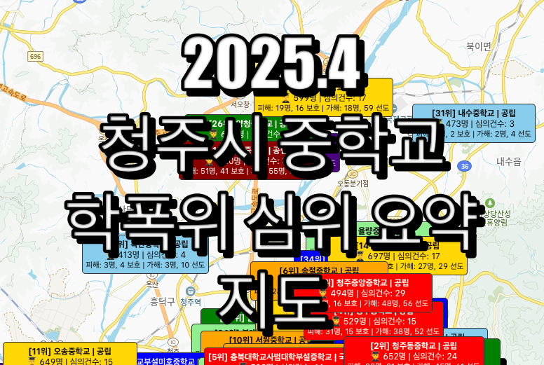 청주시 중학교 학교폭력