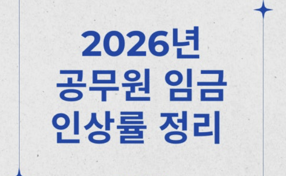 2026년 공무원 연금 인상률