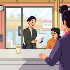 차상위계층 상담 받는 장면