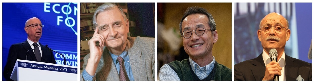 클라우스 슈밥 WEF회장, 에드워드 윌슨, 최재천 교수, 미래학자 제레미 리프킨