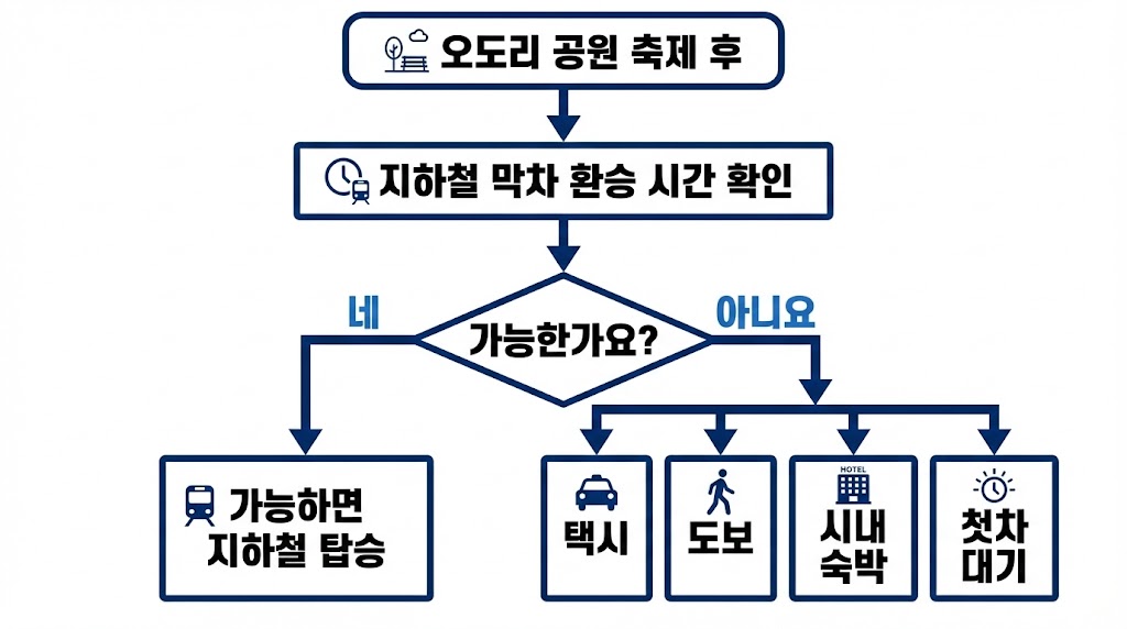 삿포로 눈축제 밤 “막차” 놓치지 않는 법 (2026 최신)|오도리 기준 + 택시비 + 대안 루트