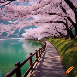 보문호수 벚꽃길