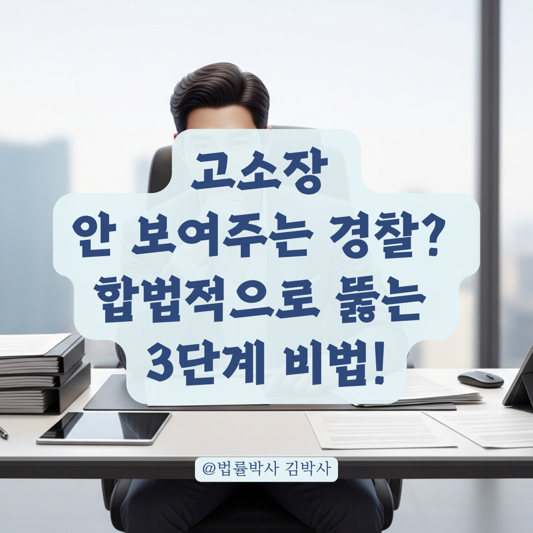 고소장 정보공개 거부에 맞서는 행정심판 및 소송 가이드!