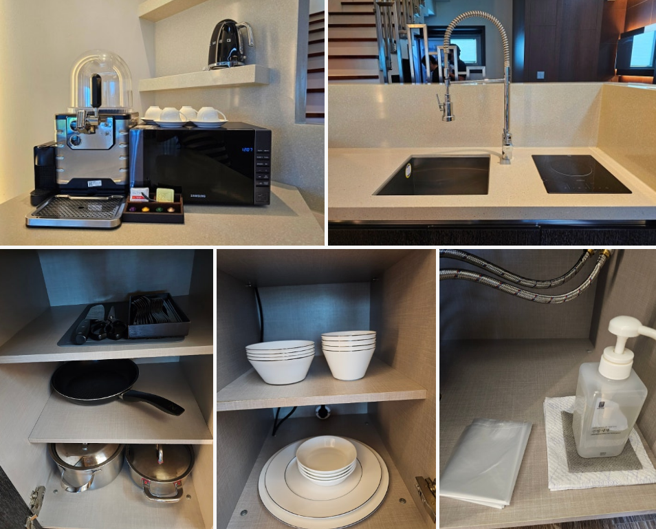 객실 내 커피머신 등 편의시설 사진