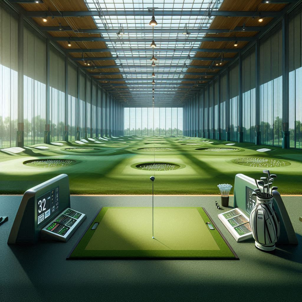 실내골프연습장 배경