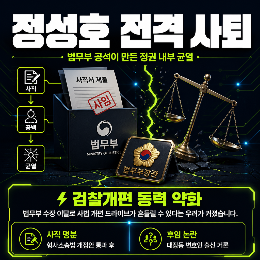정성호 전격 사퇴