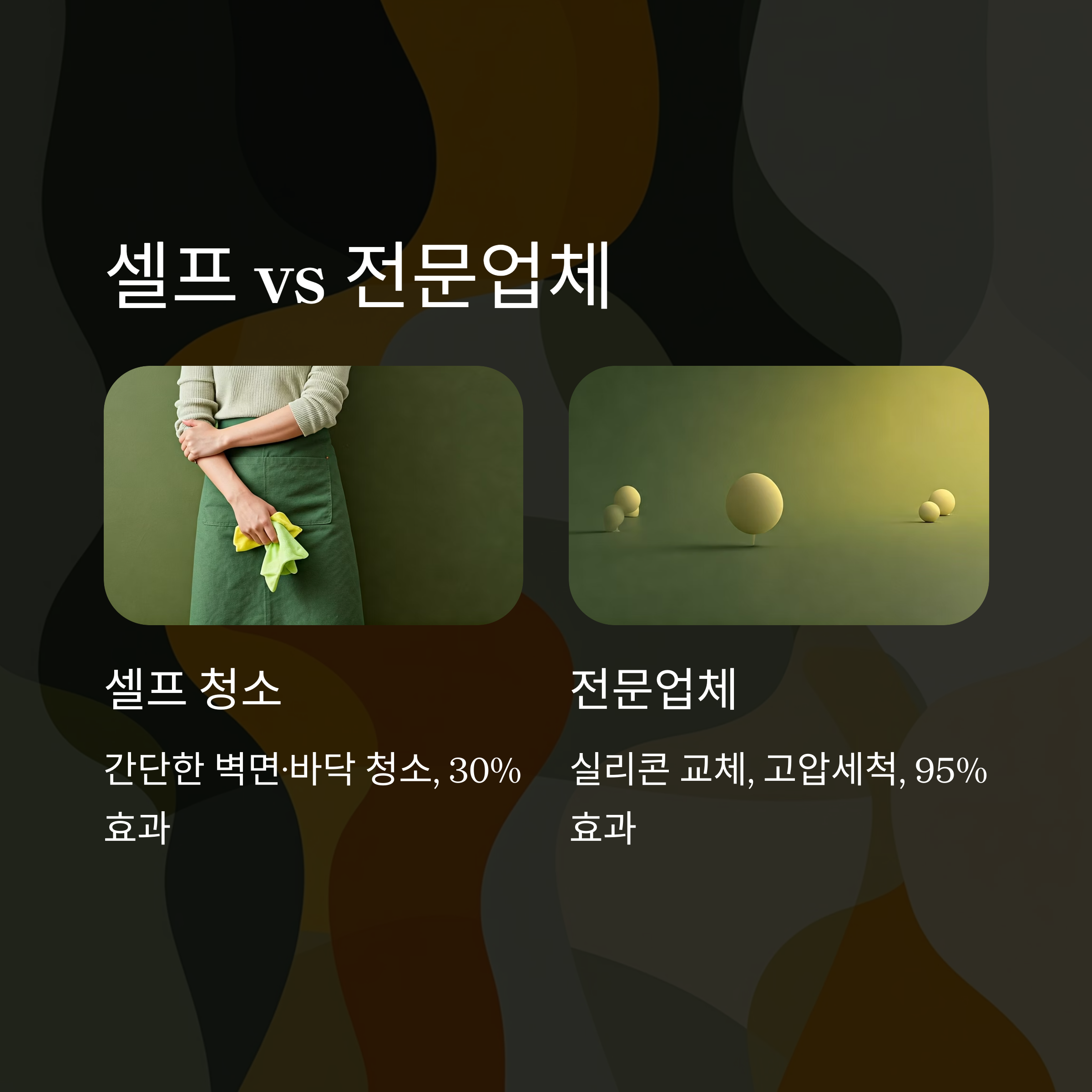 횡성 입주청소 셀프와 전문업체 비교