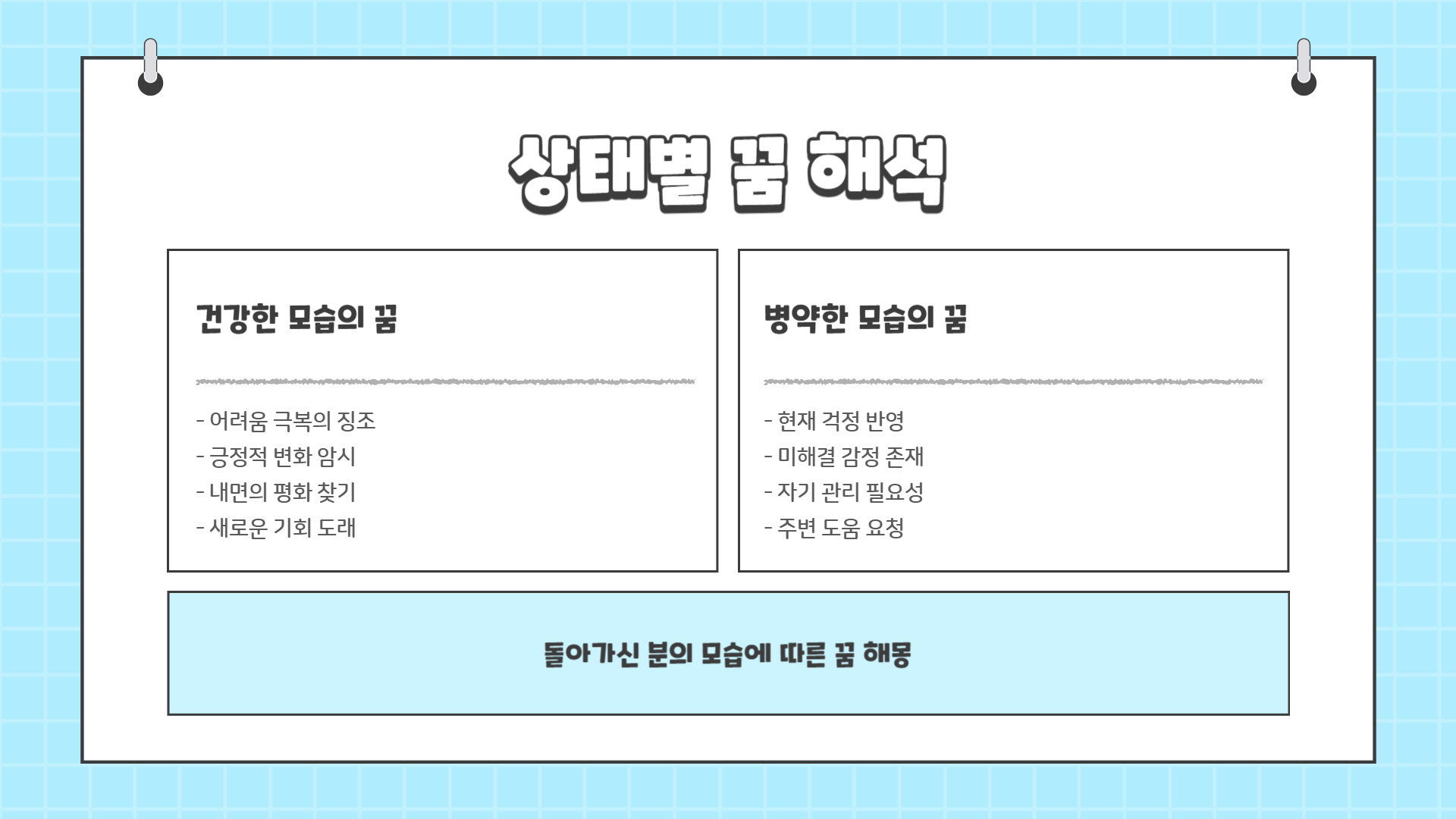 돌아가신 분이 나오는 꿈해몽