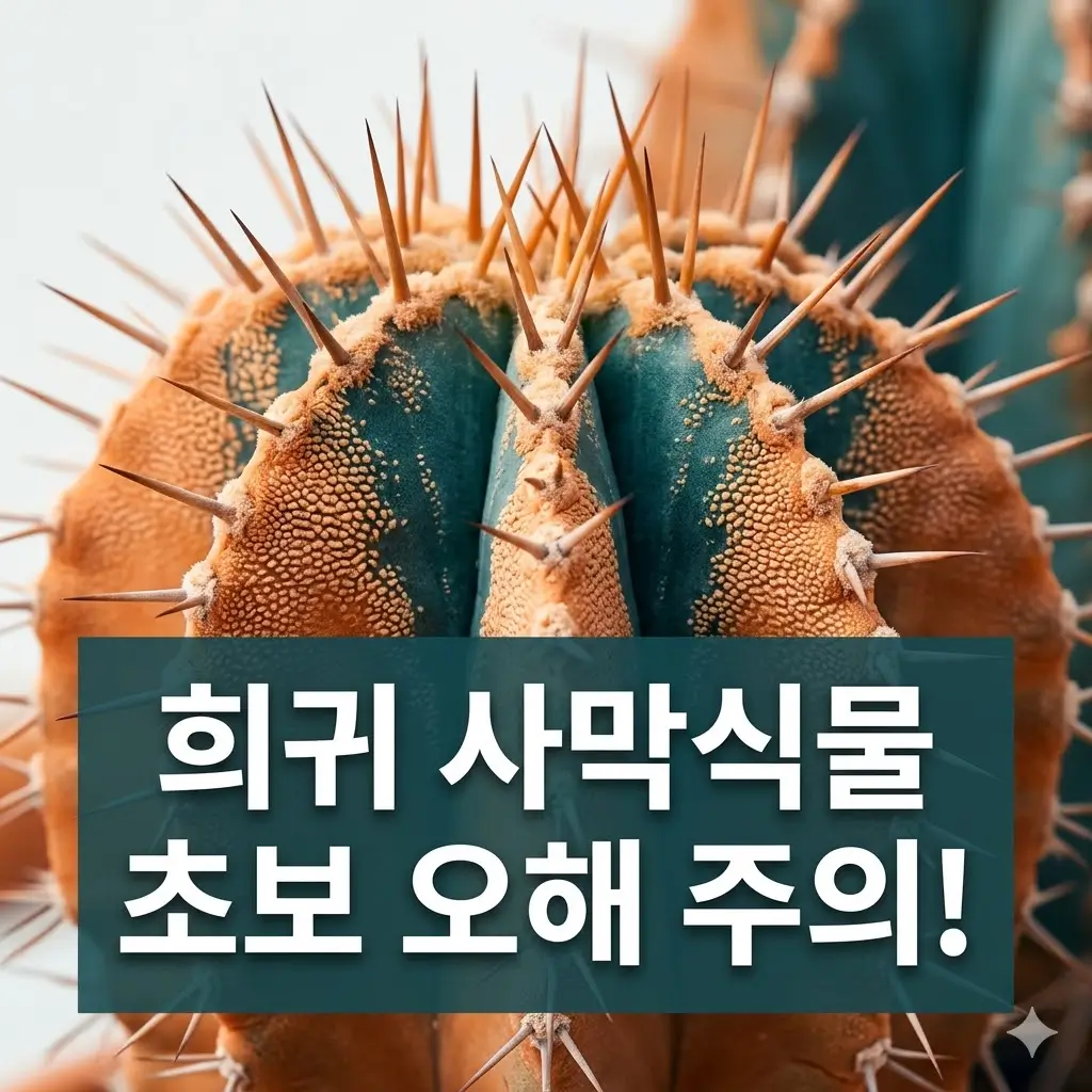 희귀 사막식물을 볼 때 초보가 자주 오해하는 특징들