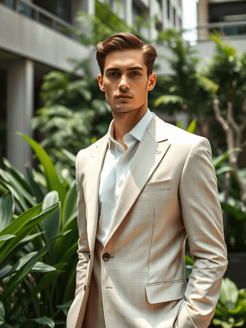 친환경 천연 섬유 소재로 제작된 의류