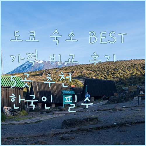 도쿄 숙소 추천 BEST 5 가격 비