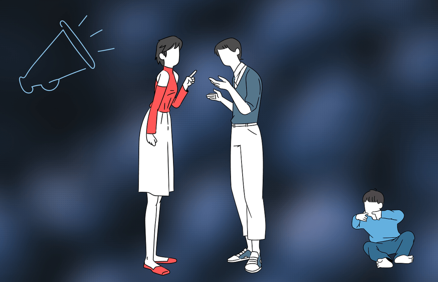 아이 앞에서 부부싸움