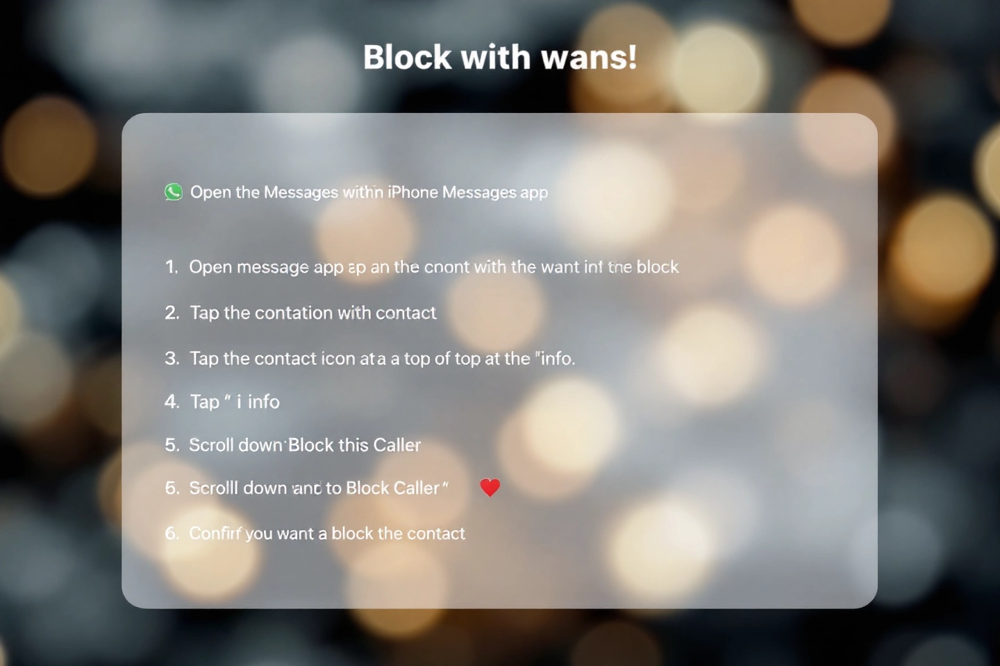 아이폰스팸문자차단