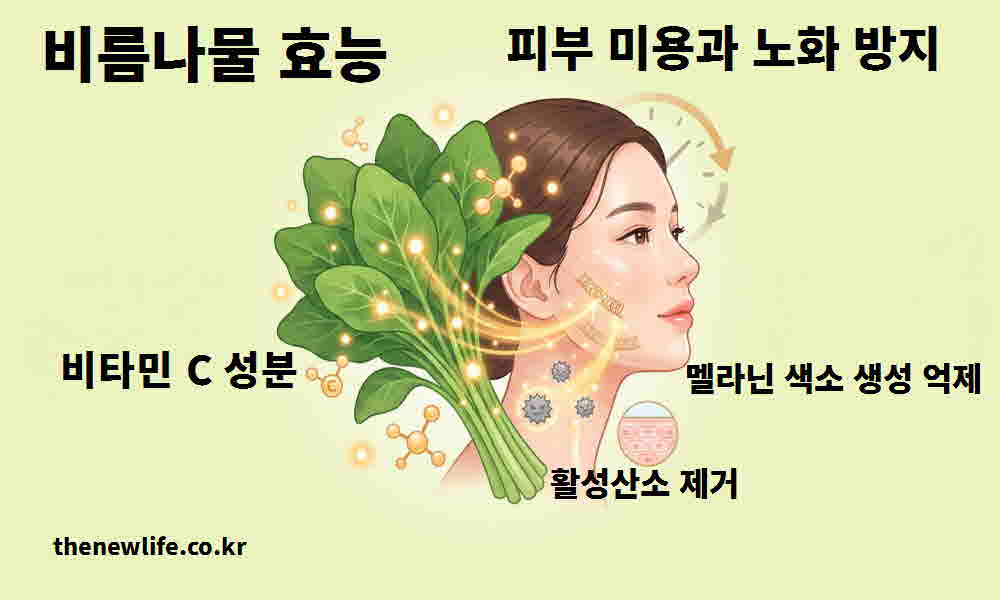 비름나물 효능 피부 미용 노화 방지