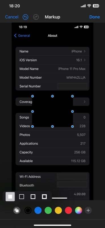 아이폰 사진 편집 앱으로 정보 가리기