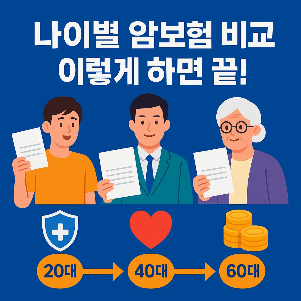 암보험 가입 나이별로 비교하는 방법