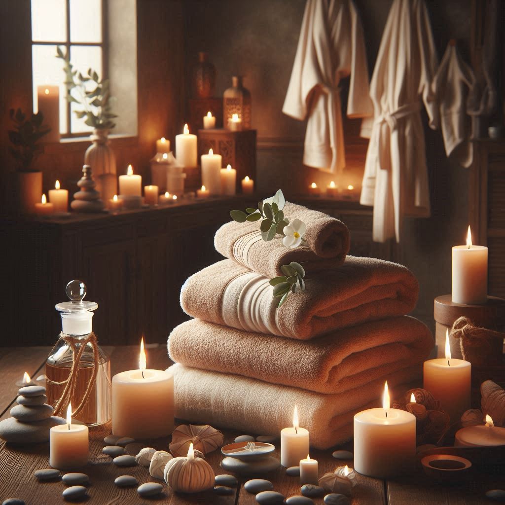 피부,체형관리 샵 배경