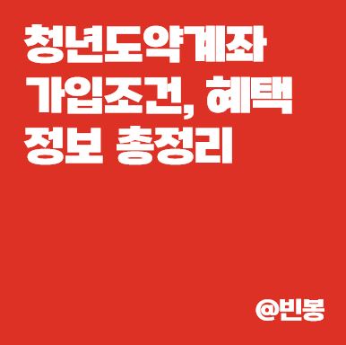 청년도약계좌-정보-혜택-총정리