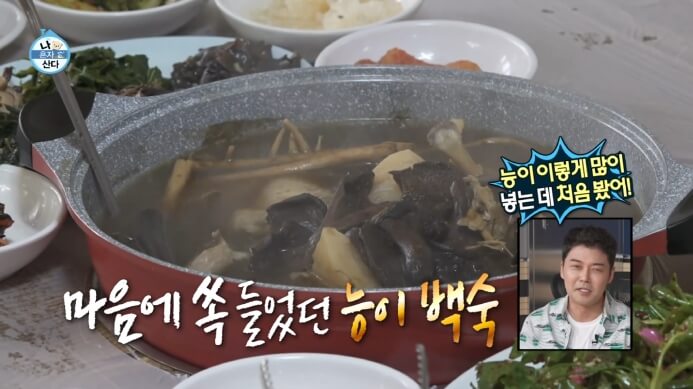 나혼산-키-능이닭백숙