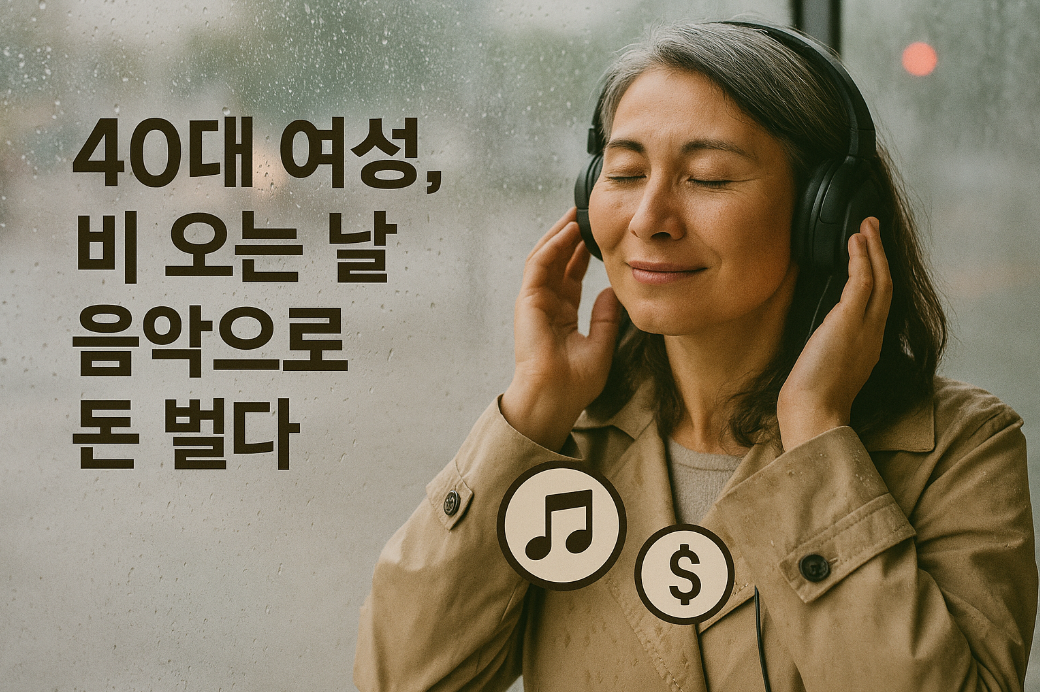 비 오는 날 음악으로 돈 벌다