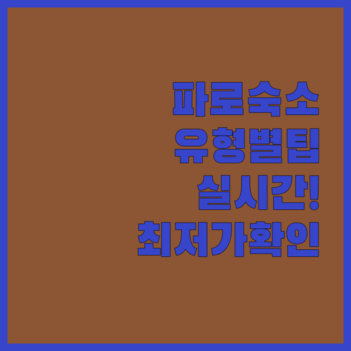 파로 여행 숙소 유형별 장점과 실시간..