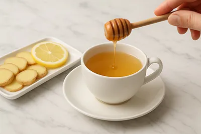 생강차 단맛 조절