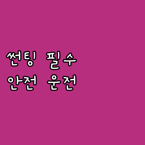 자동차 썬팅, 안전 운전을 위한 필수..