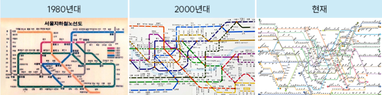 서울지하철-노선도-변천사