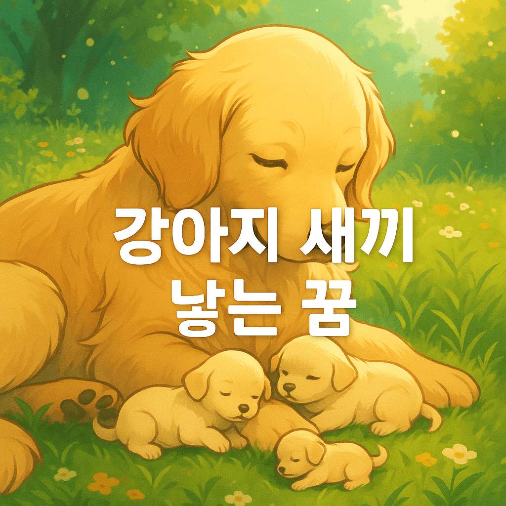 강아지 새끼 낳는 꿈