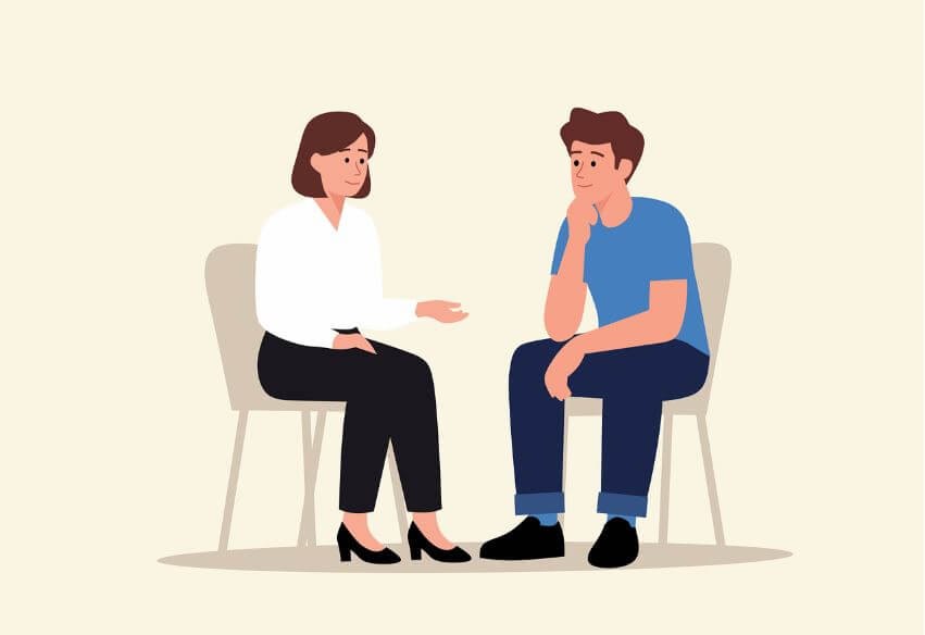 상담 중인 사람들