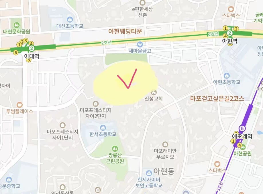 마포 더클래시 지도