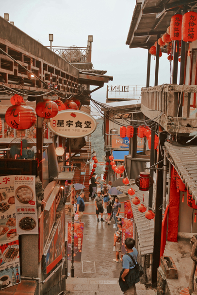 Taiwan traditional market food court 관련 이미지