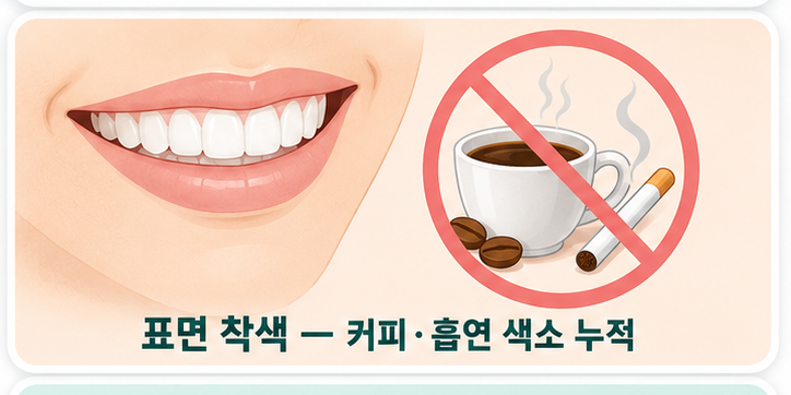 보철물 표면 착색